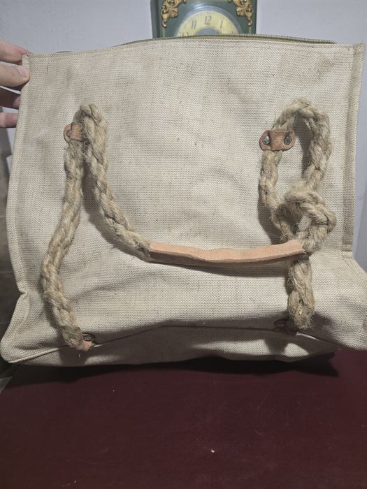 Стара рекламна ленена чанта СПОРТ ТОТО  Mitsukoshi