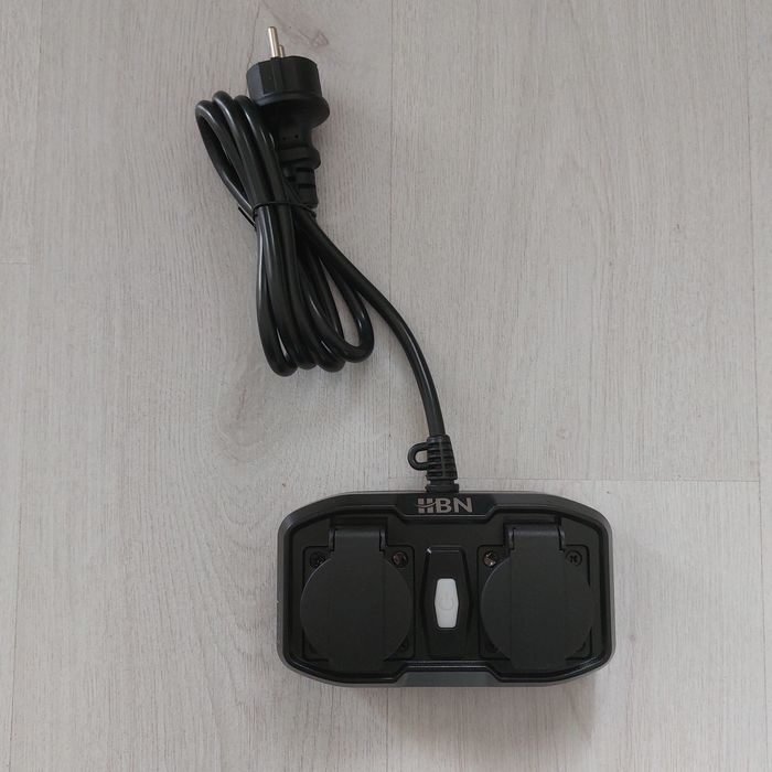 Професионален Смарт Външен Двоен Контакт HBN BNC-50/G86WT | Wi-Fi | 16A | 3600W | IP44 | Tuya