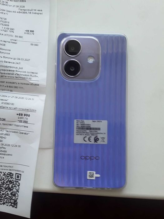 Смартфон новый oppo a5i