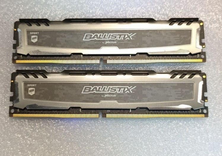 Ballistix Sport DDR4 / 4+4=8GB 2666MHz