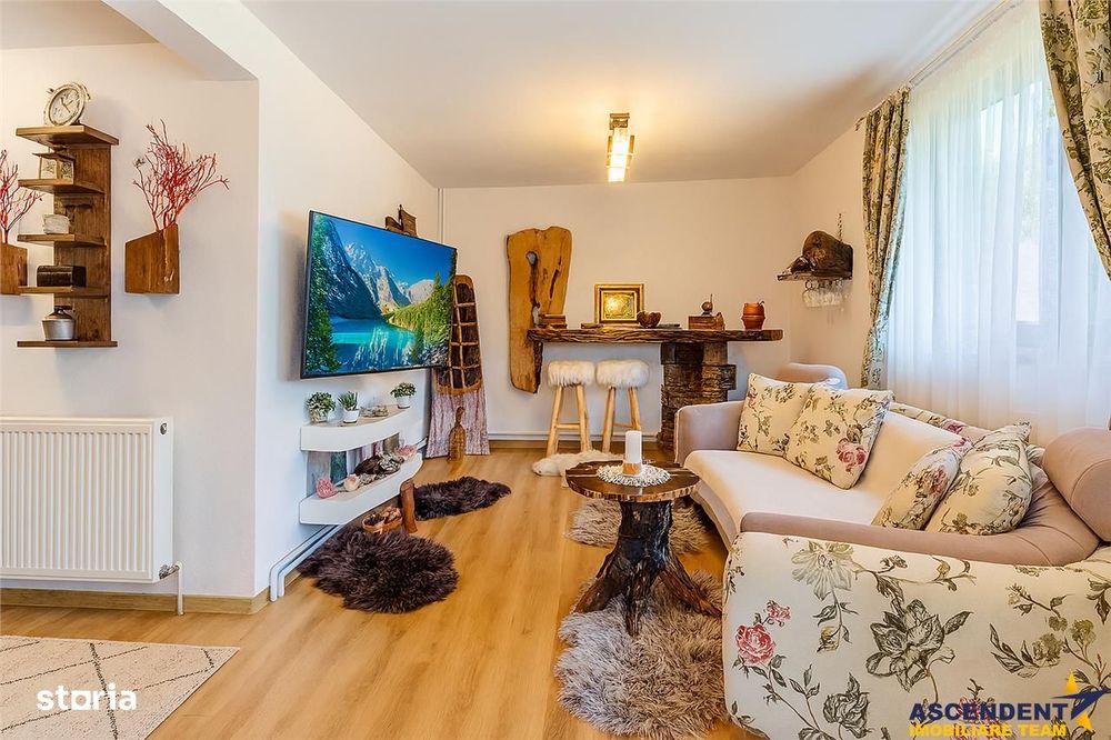 Refugiu pretios:jacuzzi, lemn masiv,2.000 mp teren,4 dormitoare, cupto