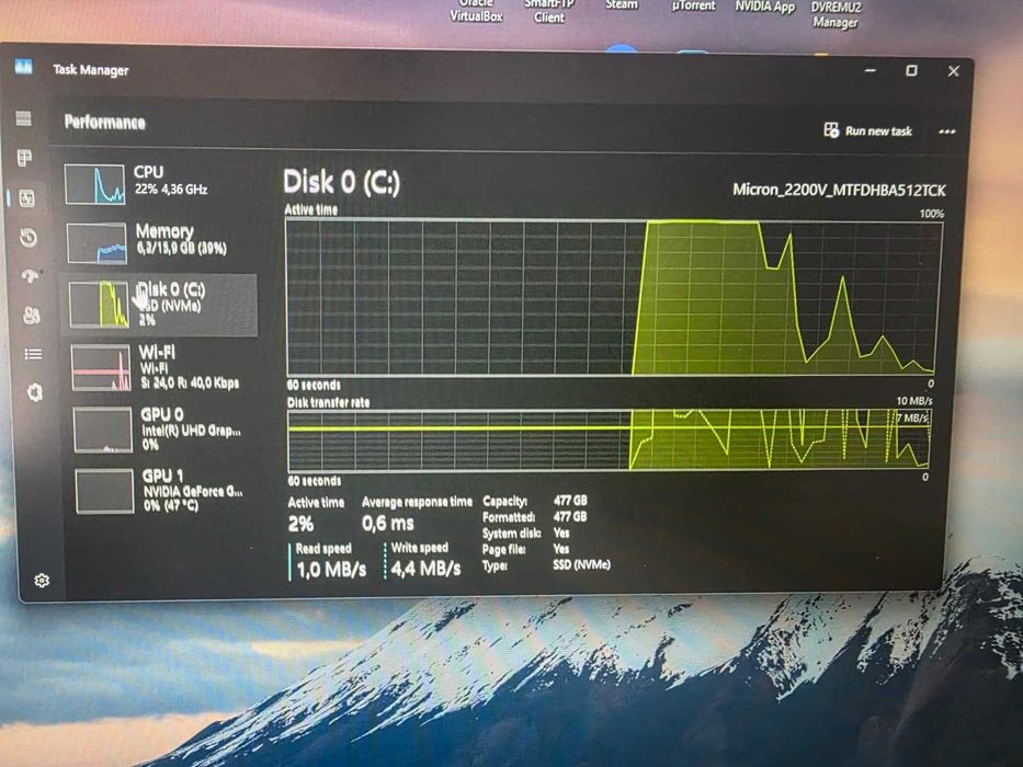 Laptop ROG G731GT - i7 9750h - 16 GB RAM 2666Mhz - SSD M.2 256 GB - Gtx 1650 4GB