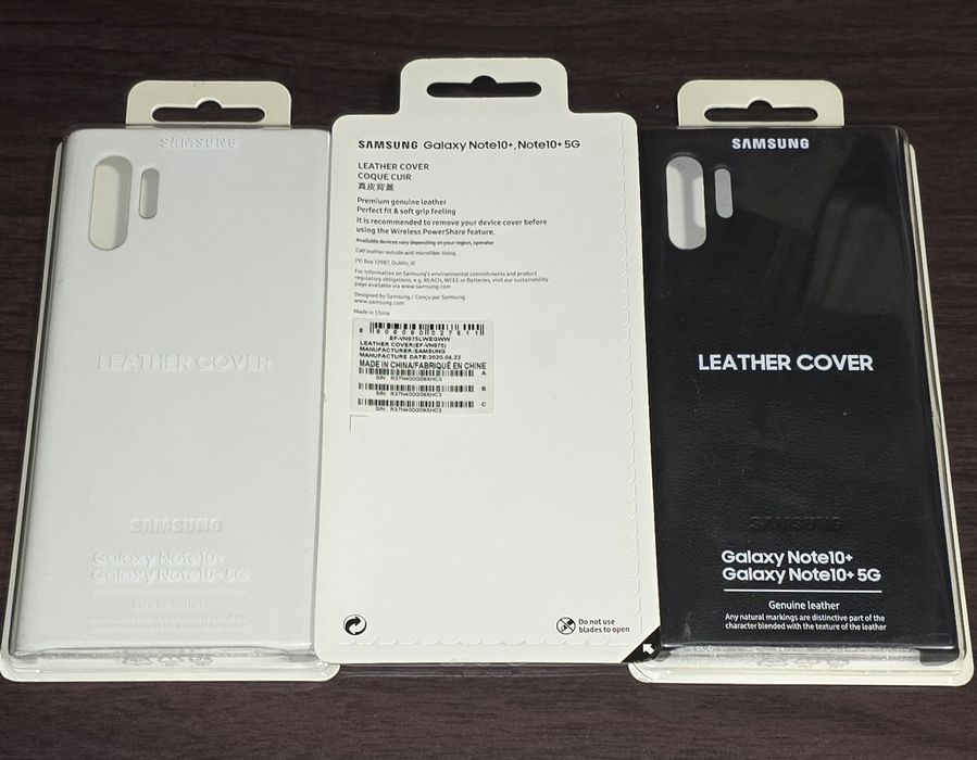 Husa piele originala Samsung Leather Cover Note 10+ Note 10 Plus 4G 5G