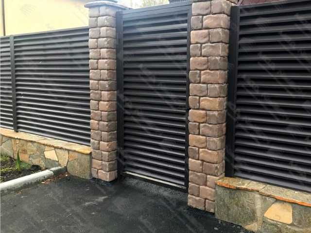 Забор жалюзи еврожалюзи