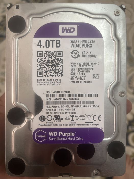 Жёсткий диск WD 4ТВ