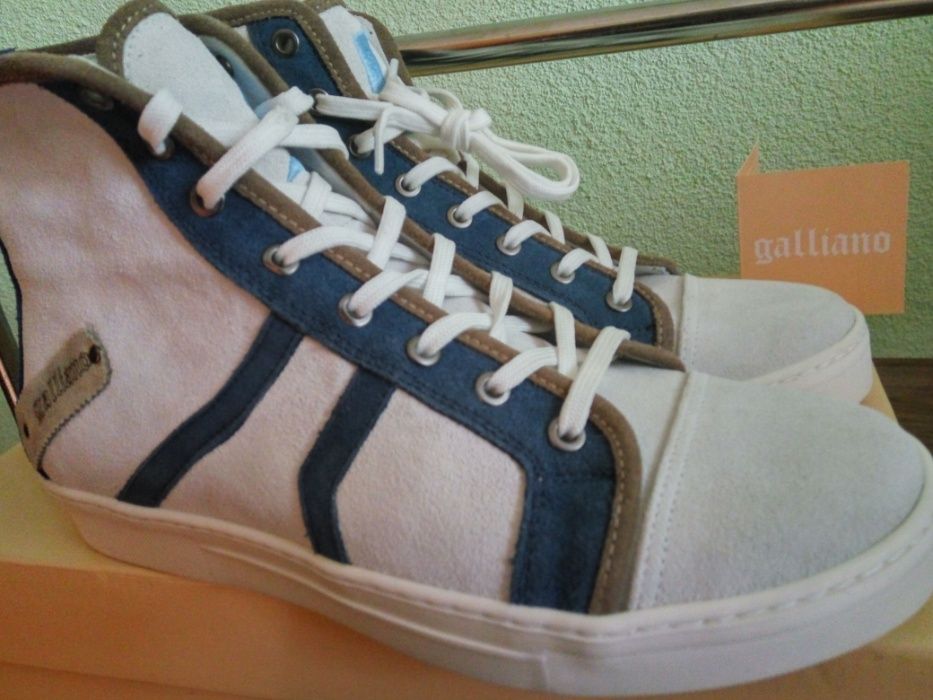 Високи кожени кецове Galliano