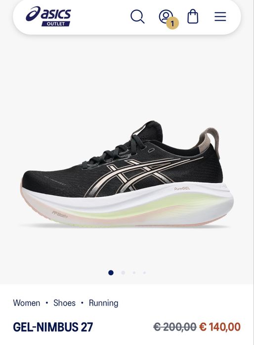 Asics Pure gel running shoes 37 38