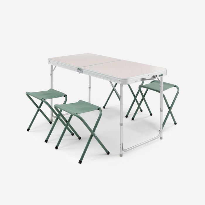 Masă Pliabilă Camping cu 4 scaune 4-6 - produs resigilat Decathlon
