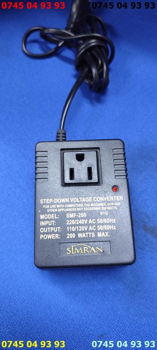 transformator 110v 200w SIMRAN cu proba