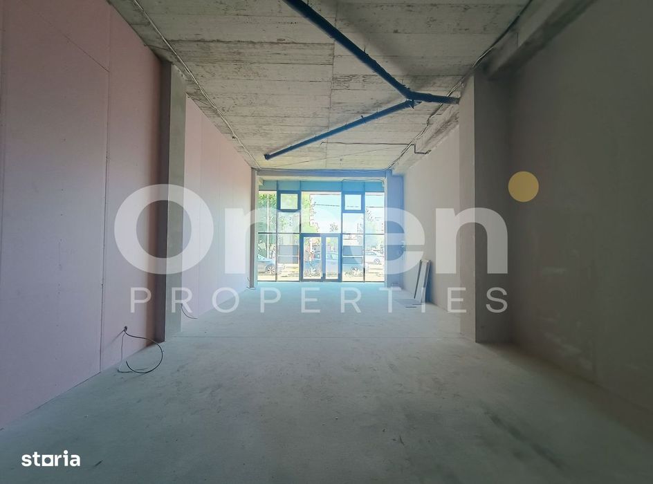 Spațiu comercial 80 mp – Open-space | Acces secundar pentru marfă