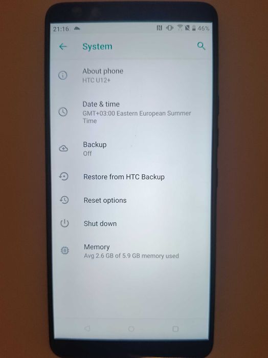 Telefon smart HTC U12+ Imagine