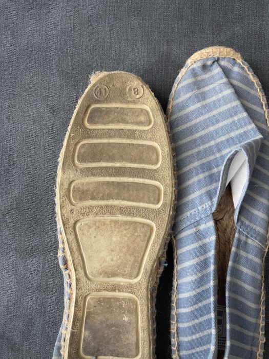 Espadrile Alb-Albastru conditie foarte buna
