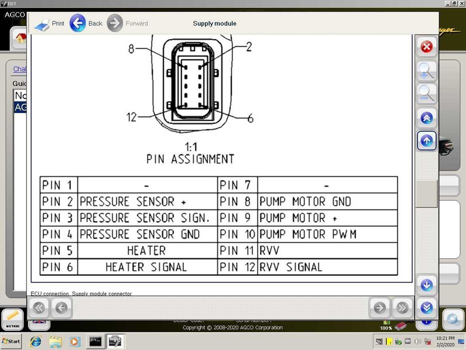 AGCO Diagnostic Program EDT Electronic 2024