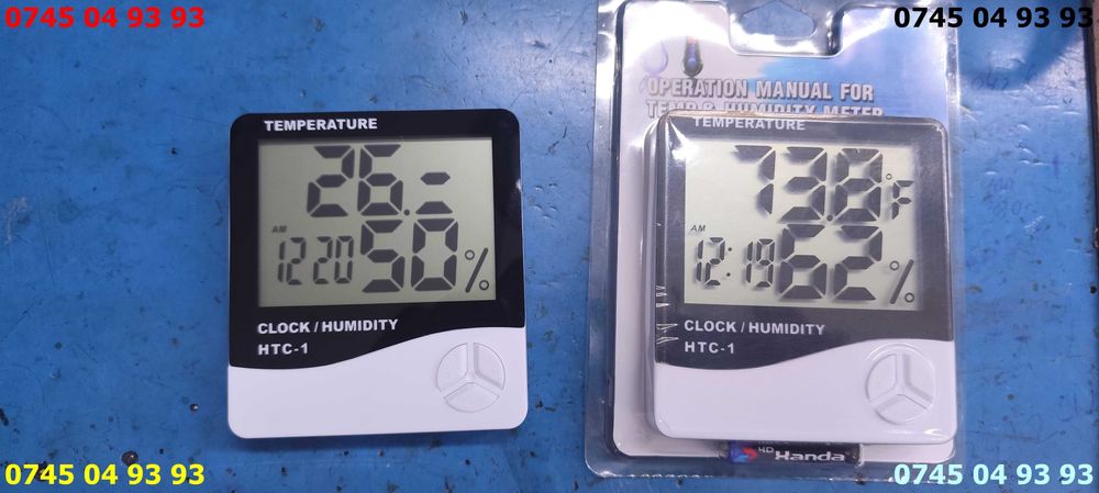 ceas digital de bucatarie arata ora umiditatea temperatura si baterie