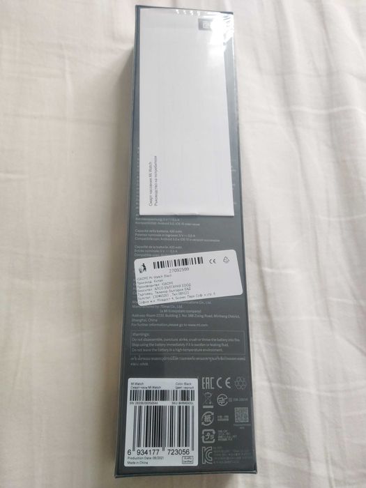 Смарт часовник Xiaomi Mi Watch Black, ЧИСТО НОВ, НЕРАЗОПАКОВАН