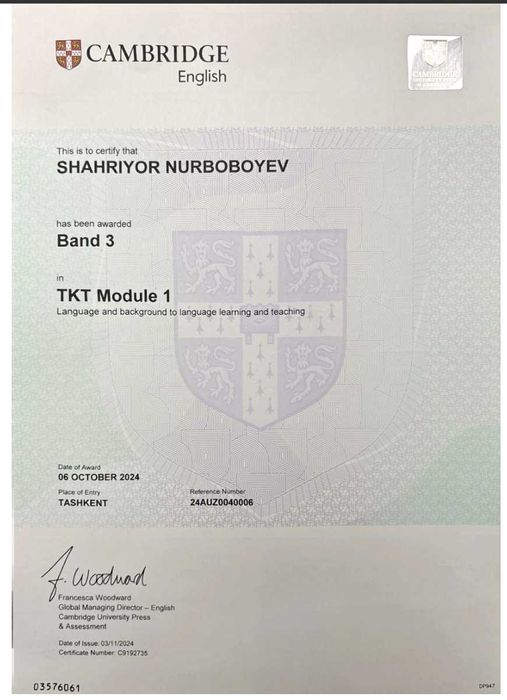 Индивидуальные уроки по Английскому языку онлайн