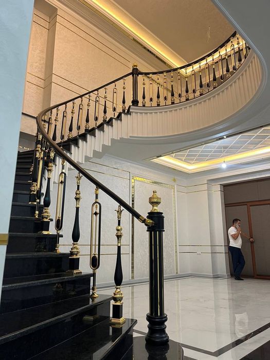 Установка перила из нержавейки