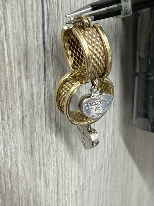 Серьги tiffany золотые