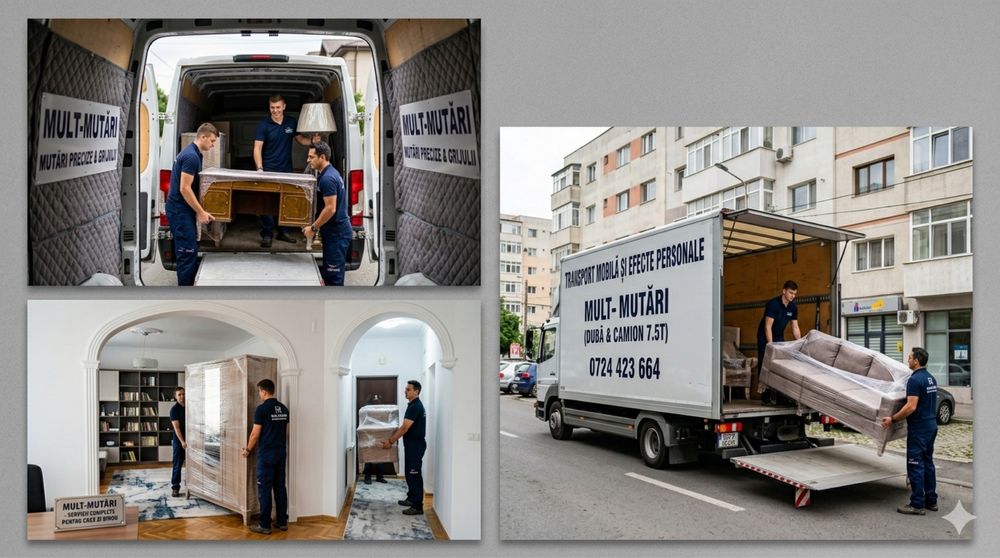 Mutari mobila si transport marfa la pret avantajos