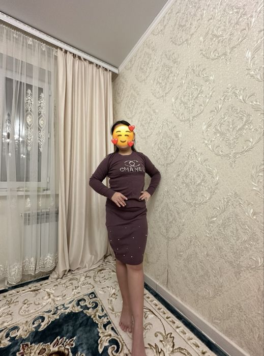 Платье базовое черное