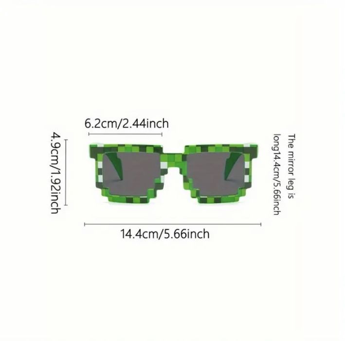 Ochelari de soare model Minecraft
