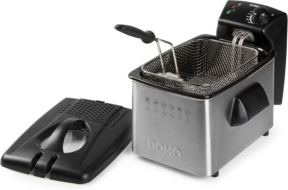 ПРОМО Нов Фритюрник Domo DO464FR, 3 л, 2200W с 2г Гаранция