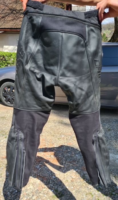 Pantaloni moto din piele perforata Dainese