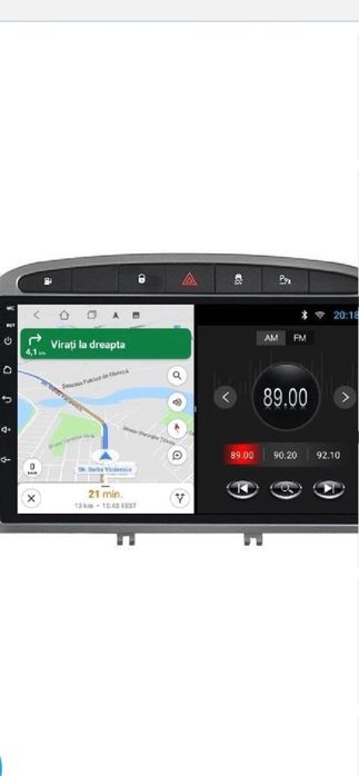 Navigatie Android 9” Peugeot 307 207 308 407 GPS WiFi Bluetooth 2GB RAM