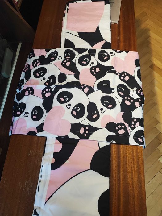 Комплект завивки от 3 части с принт на Анимационни Животни, Нов.