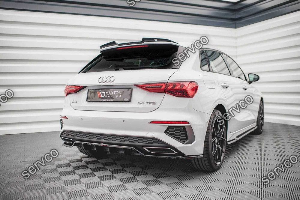 Prelungire bara spate Audi A3 SLine Sportback 8Y 2020- v6 - Maxton