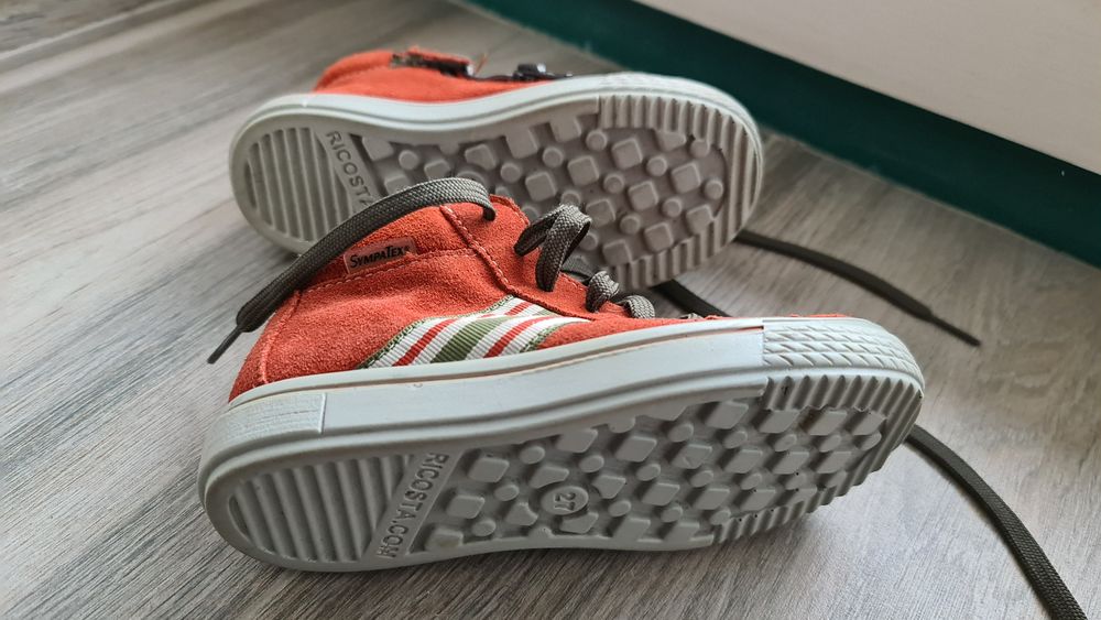 Ghete piele copii 27 portocaliu inchis