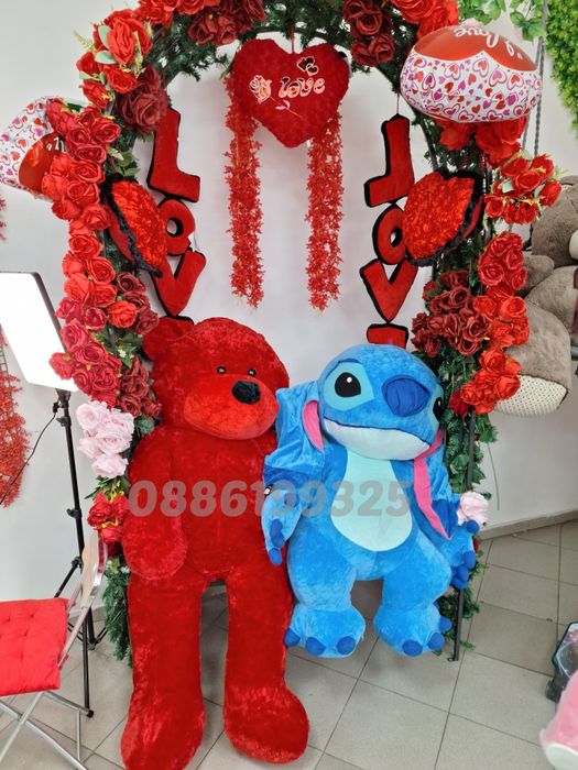 Гигантски плюшен Стич Голяма плюшена играчка Стич 120см Stitch подарък