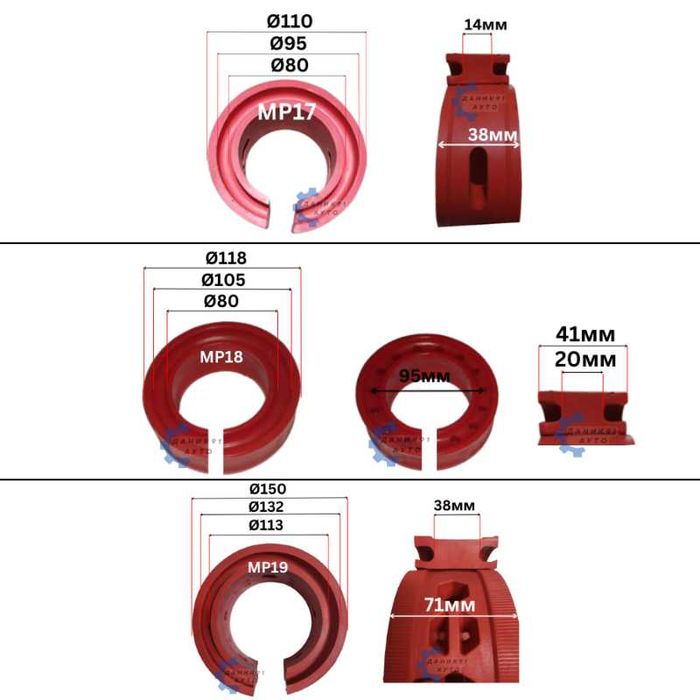 Тампони / подложки между пружини