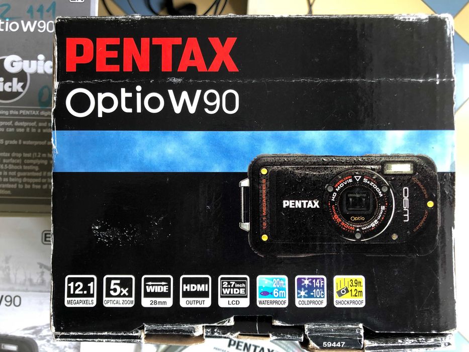 Pentax Optio W90 -Водоустойчив, -фотоапарат(камера)