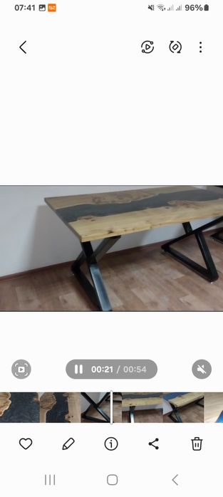 стол из эпоксидной смолы