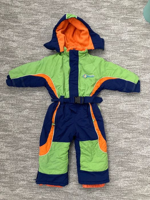 Overall/combinezon iarna/zapada copii 92-98+ caciula impermeabila