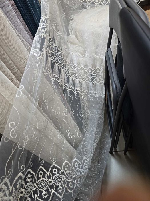 Нови модели плат от  тънка дантела за пердета