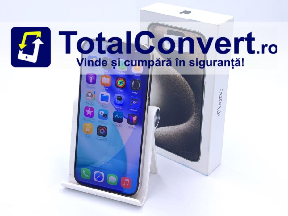 Apple iPhone 15 Pro 256GB Natural Titanium, Garantie 24 luni | #D94482