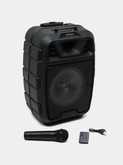 БЕПУЛ Доставка,Сифатли Караоке Колонка ZQS8125(44см)+Симсиз Микрофон.