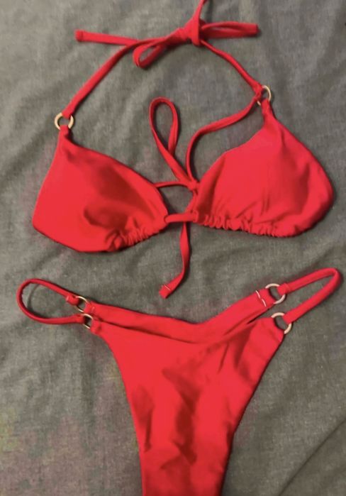 Costum de baie slip tanga 2 piese NOU