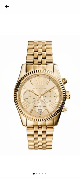 Michael Kors - Кварцов часовник с хронометър, Злат