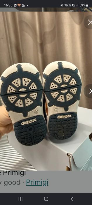 Sandale Geox noi nr 19 pentru bebe