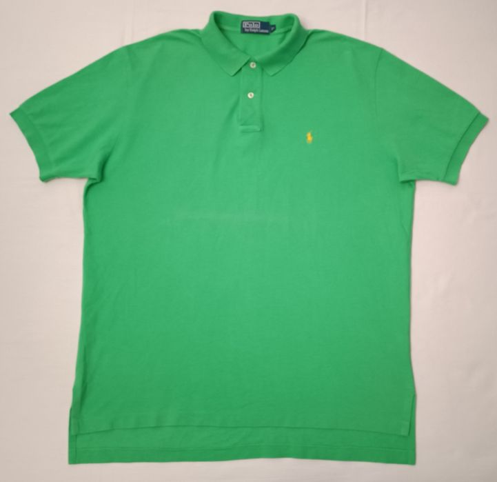 POLO Ralph Lauren оригинална тениска XL памучна зелена поло фланелка
