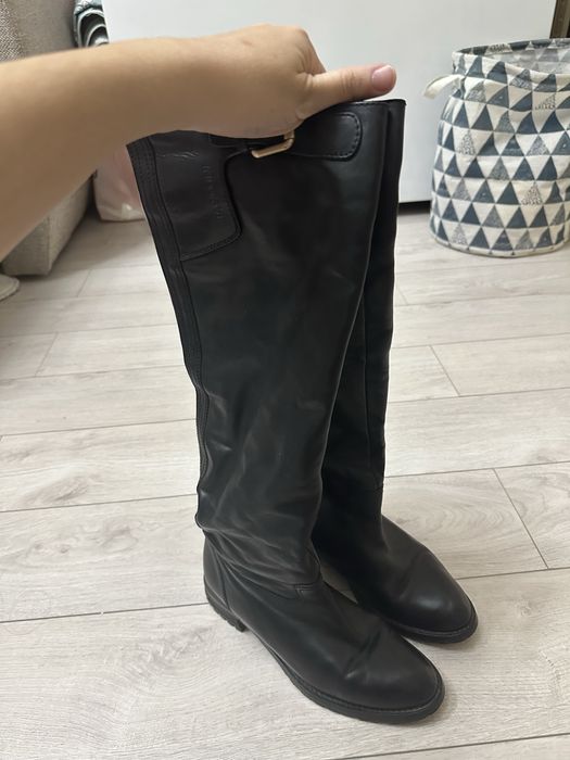 Сапоги женские кожанные