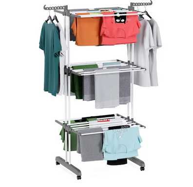 Сгъваем нов сушилник за дрехи с голям капацитет