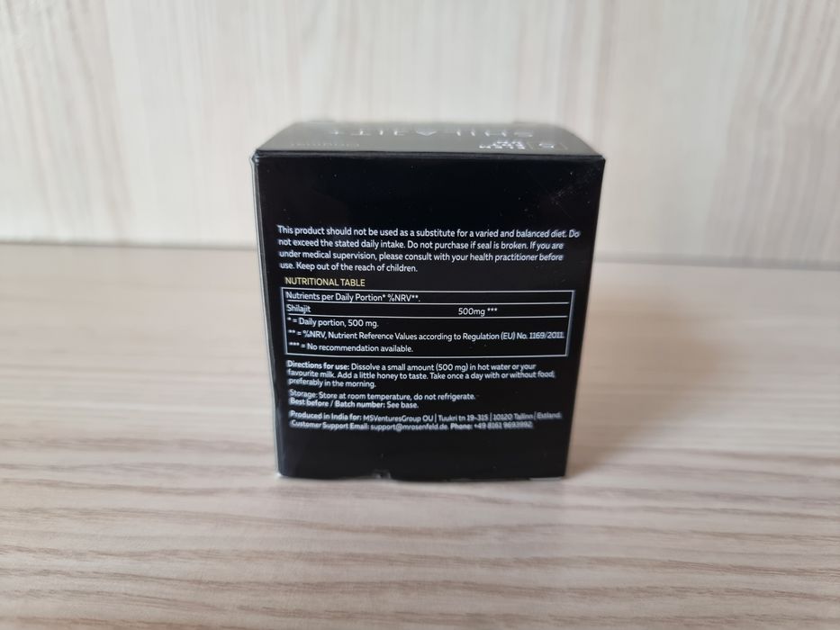 Shilajit produs sigilat