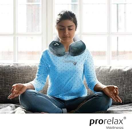 Масажна възглавница за врат Prorelax EMS Trio, батерии, с  2 електрода