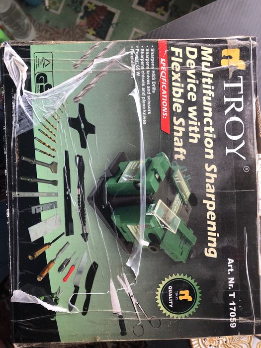 Станция за заточване на инструменти, 3 в 1, Трой, 17059, 65W