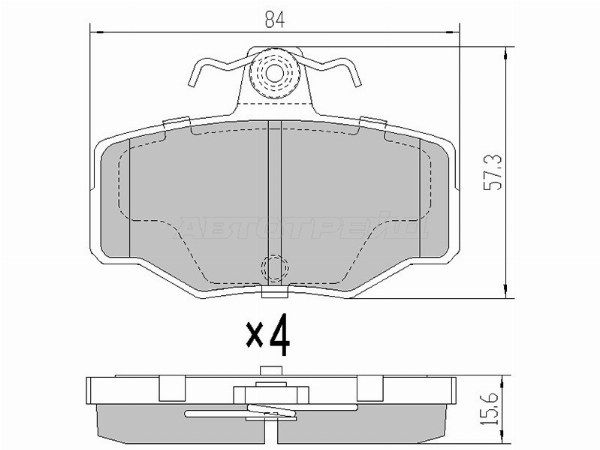 Колодки тормозные Nissan Almera