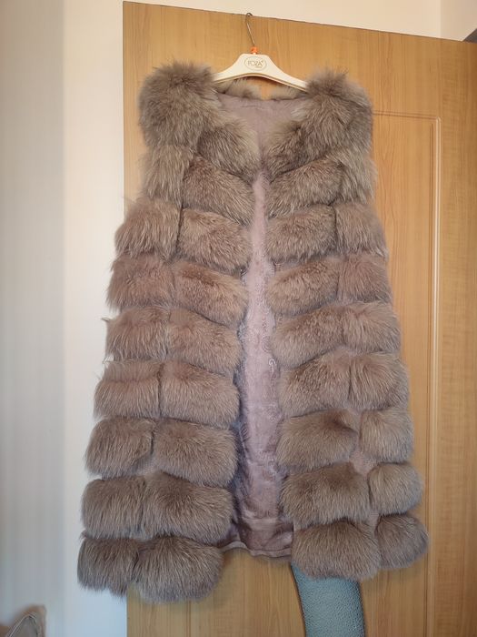 Жилет из песца женский